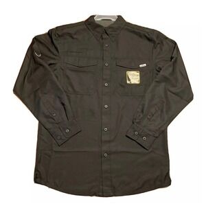 Realtree Hunting Guide Shirt Mens 3XL Black Long Sleeve Vented Fishing Outdoor